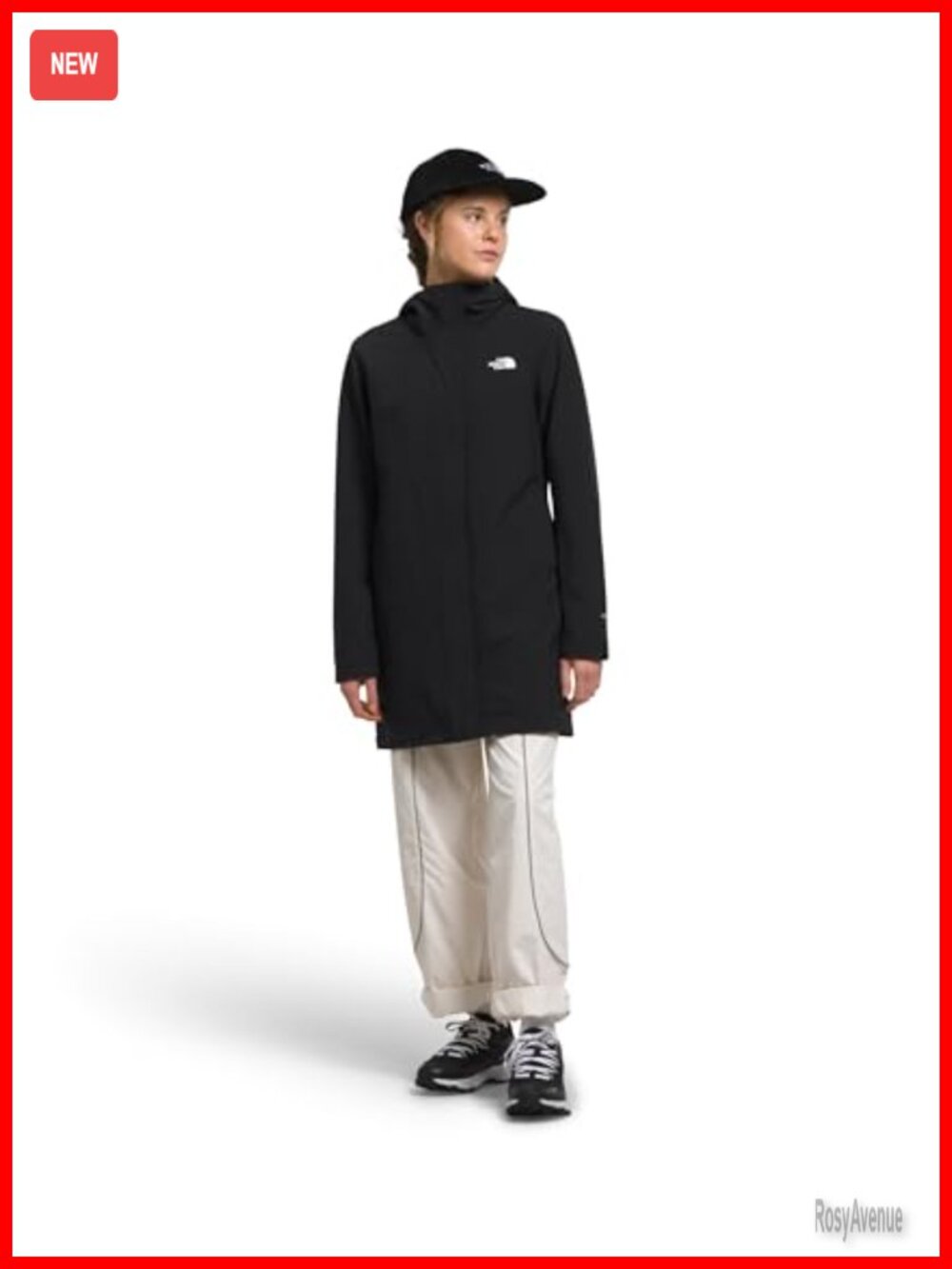 Women's Hooded Parka Fleece Lined Wind Water Resistant Zip Pockets